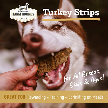 Farm Hounds - Turkey Strips - All-Natural Dog Treats - 4.5 oz: 4.5oz