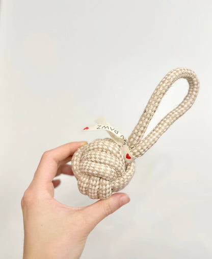 Monli Pet Toys - Rope Tug Ball | Dog Toy | Hemp Rope Dog Toy