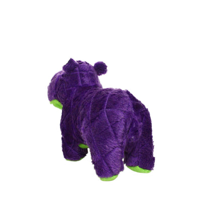 Mighty Safari Hippo - Purple, Plush, Squeaky Dog Toy