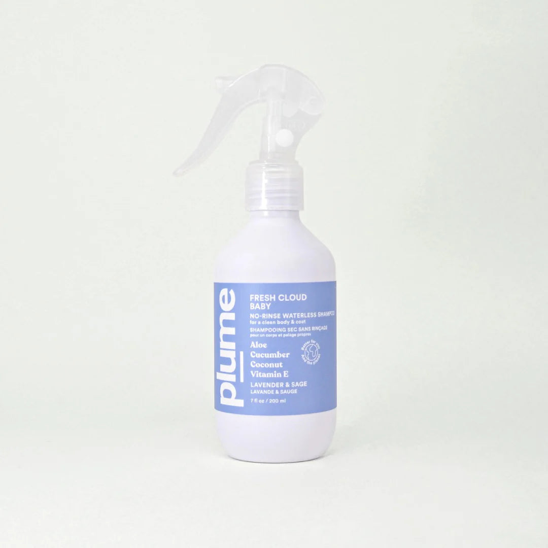 Plume Care - Natural, No-Rinse Waterless Shampoo for Sensitive Skin - Lavender & Sage