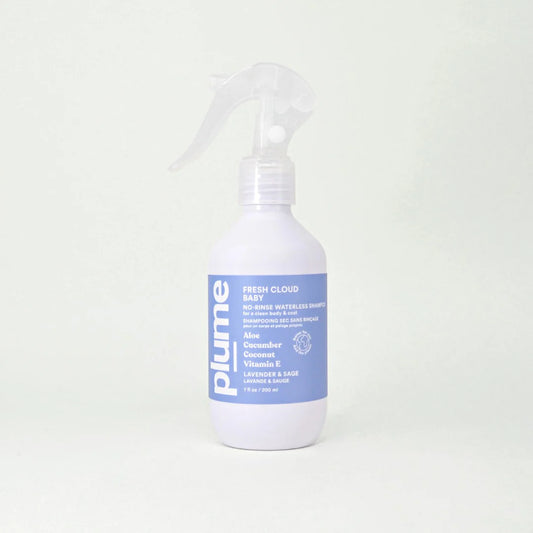 Plume Care - Natural, No-Rinse Waterless Shampoo for Sensitive Skin - Lavender & Sage