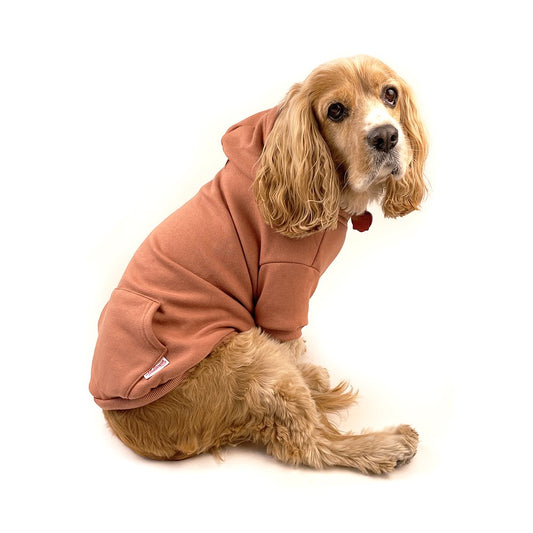 Pullover Dog Hoodie - Cinnamon Brown