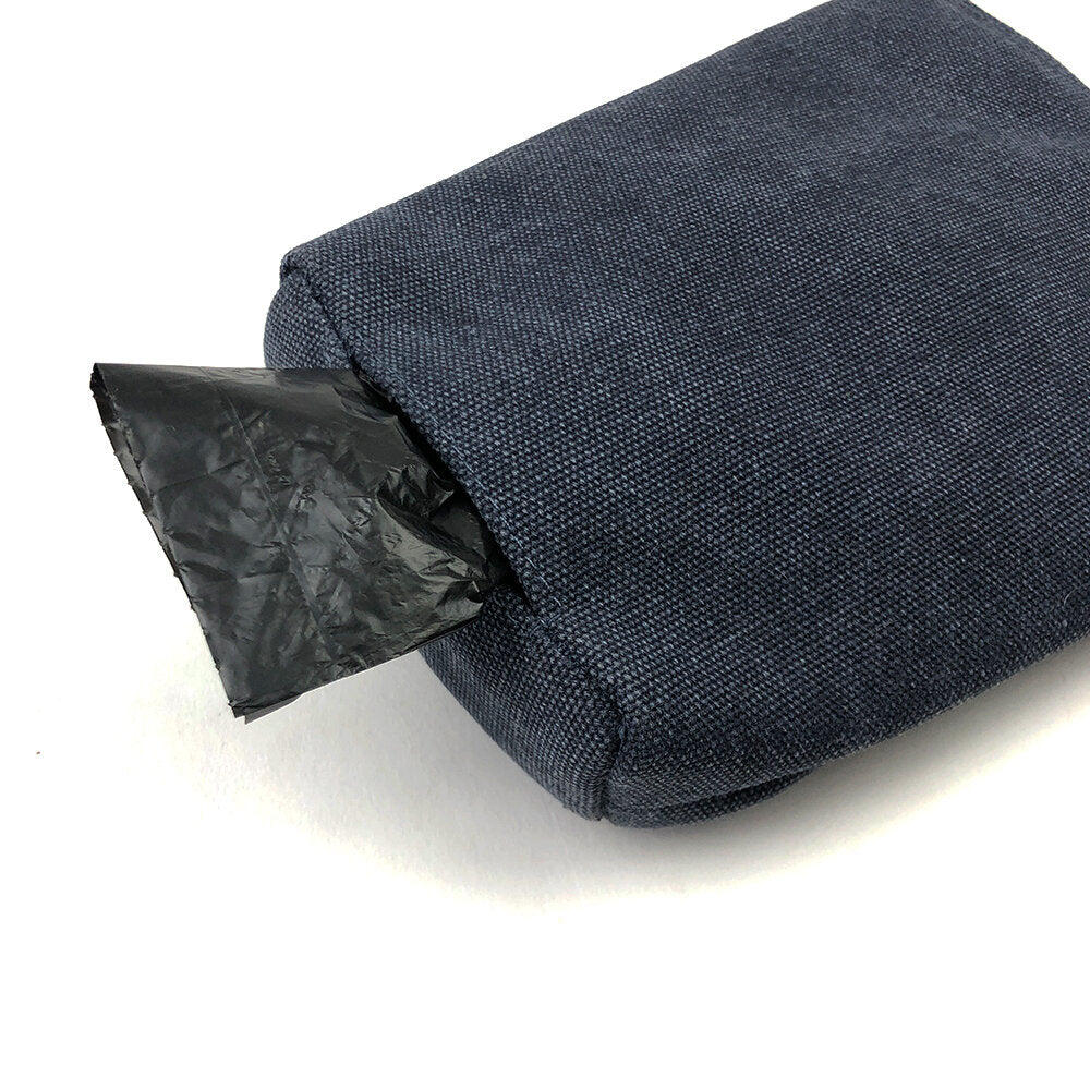 Dog Waste Bag Dispenser Combo - Midnight Blue - Waterproof Washed Canvas