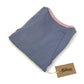Dog Stripe Rib T-shirt  - Baby Blue x Pink Stripe