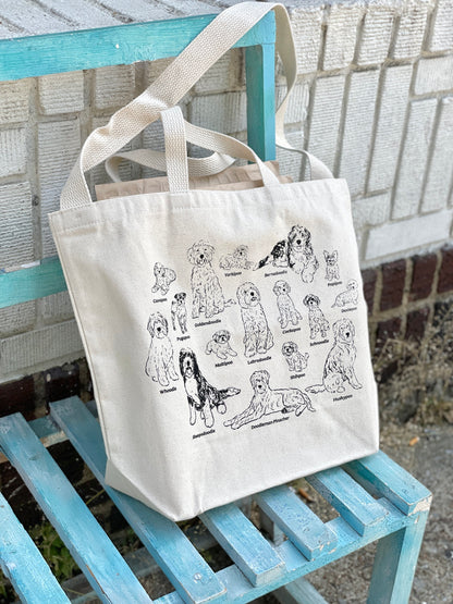 Poodle Mix Tote Bag