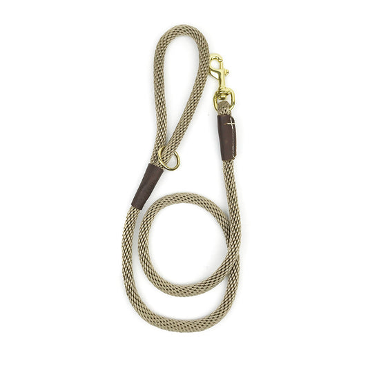 Mendota Dog Rope Leash - Beige