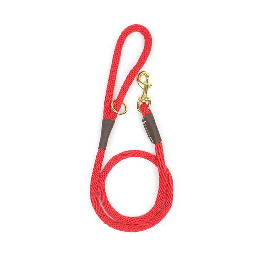 Mendota Dog Rope Leash - Red