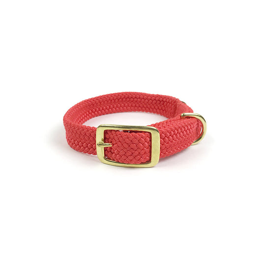Mendota Double Braid Dog Collar - Red