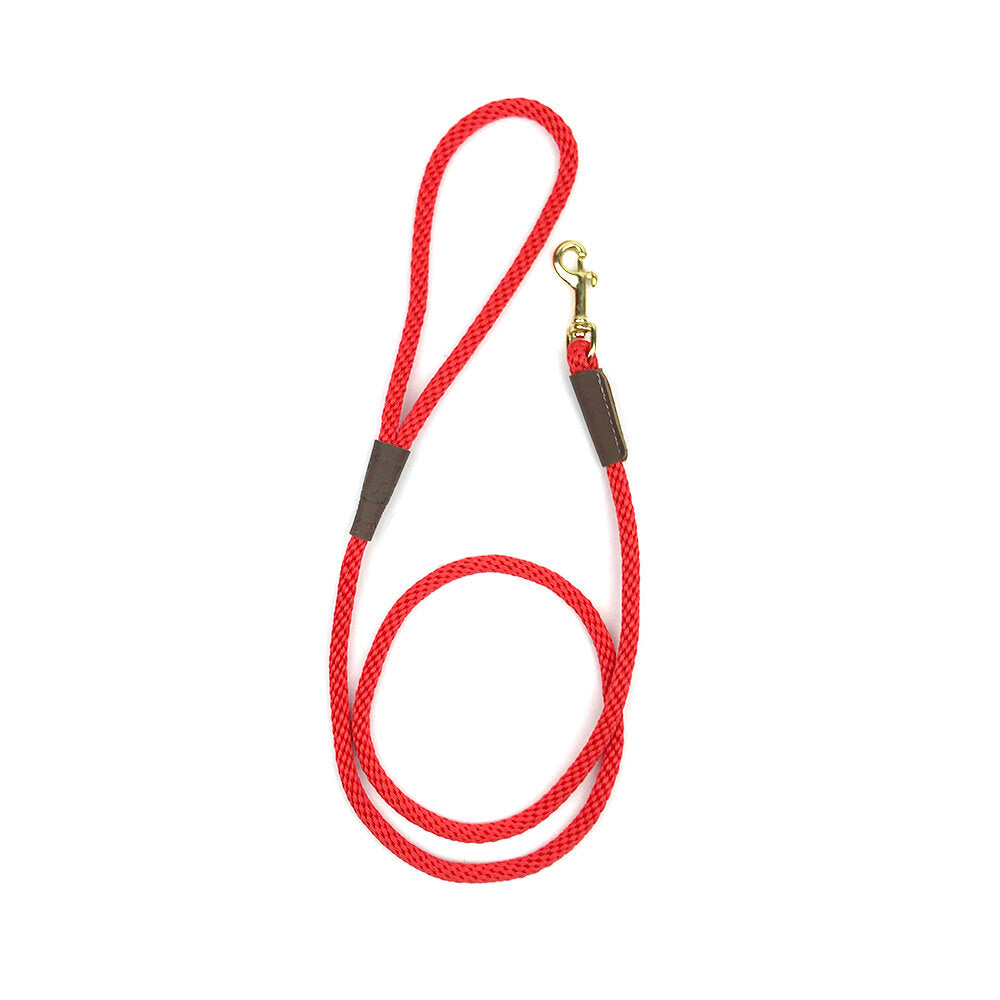 Mendota Dog Rope Leash - Red