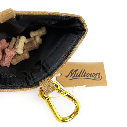 Dog Treat Case - Nutmeg Brown - Waterproof Washed Canvas