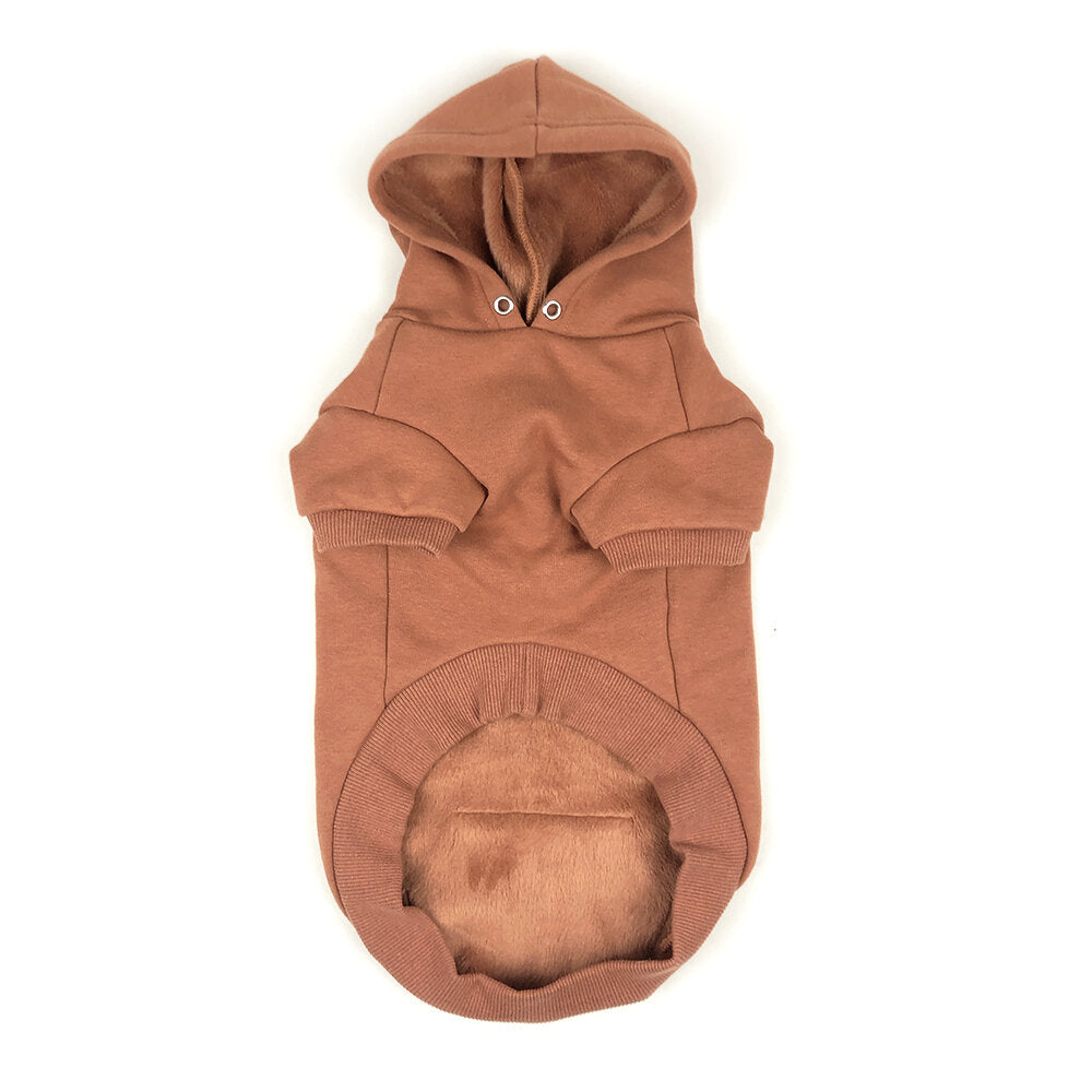 Pullover Dog Hoodie - Cinnamon Brown