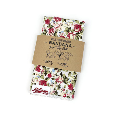 Square Dog Bandana - Rose Garden