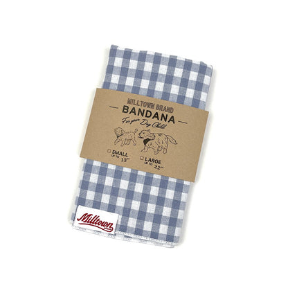 Square Dog Bandana - Picknic Blue Gingham