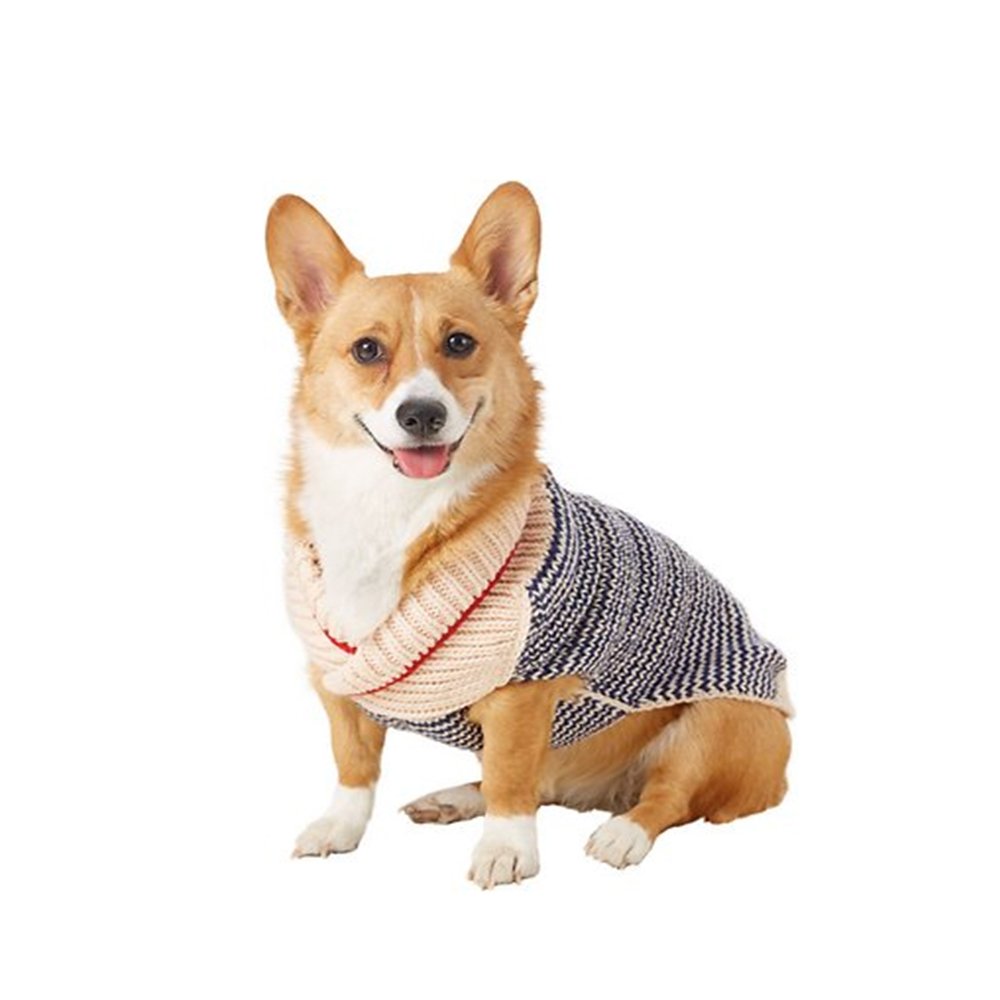 Chilly Dog Sweater - Spencer Stripe Shawl Sweater