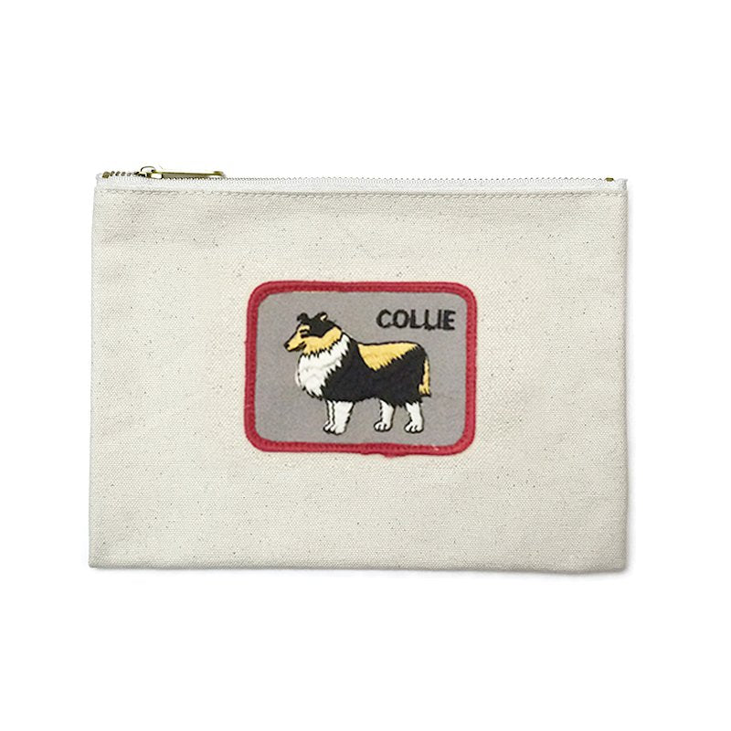 Vintage Dog Breed Pouch - Collie
