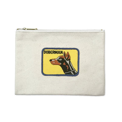 Vintage Dog Breed Pouch - Doberman (Square Patch)