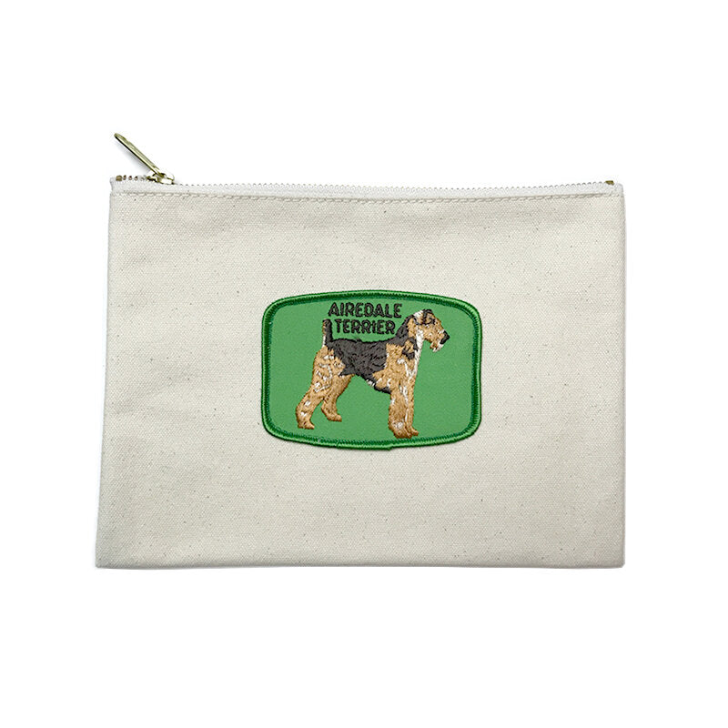 Vintage Dog Breed Pouch - Airedale Terrier